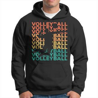 Retro Vintage Volleyball For Volleyball Players Hoodie - Monsterry