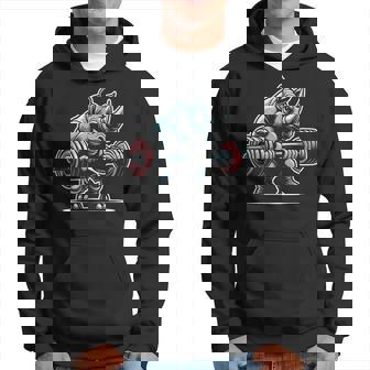 Rhino Lifting Weights Dumbbells Gym Workout Weightlifting Hoodie - Thegiftio UK