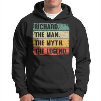 Richard The Man The Myth The Legend Retro For Richard Hoodie - Seseable