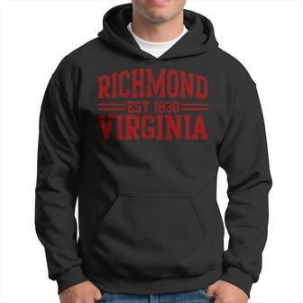 Richmond Virginia Richmond Distressed Text Hoodie - Monsterry