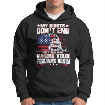 My Rights Don't End Where Your Feelings Begin Gun T Hoodie - Monsterry DE