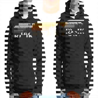 Roark Ar Vintage Evergreen Sunset Eighties Retro Hoodie - Seseable