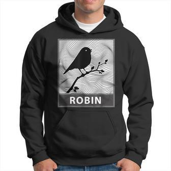 Robin Bird Branch Silhouette T Hoodie - Monsterry CA