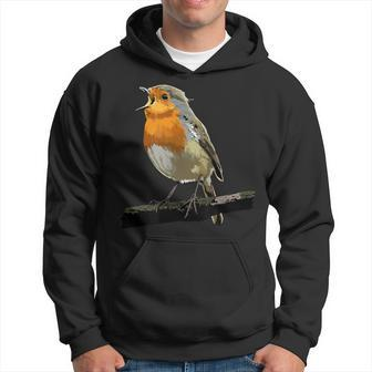 Robin Bird Watching Redbreast Birding Hoodie - Thegiftio UK