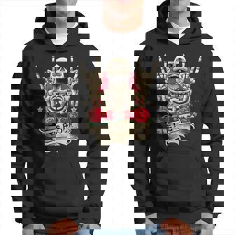 Lets Rock & Roll Esqueleto Manointage Retro Rock Concierto Sin Mangas Sudadera - Regaloses