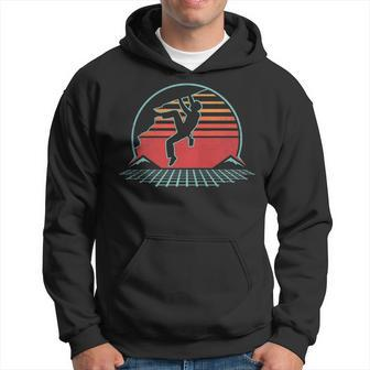 Rock Climbing Retro Vintage Bouldering 80S Style Hoodie | Mazezy