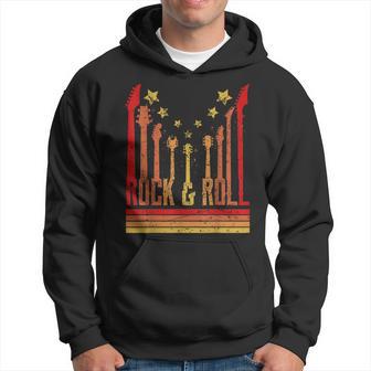 Rock And Roll Guitar Lover Vintage Rockers Hoodie - Monsterry CA