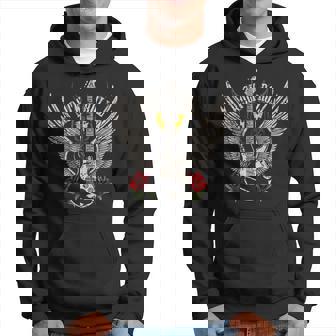 Rock And Roll Guitar Vintage Rock Music Hoodie - Seseable