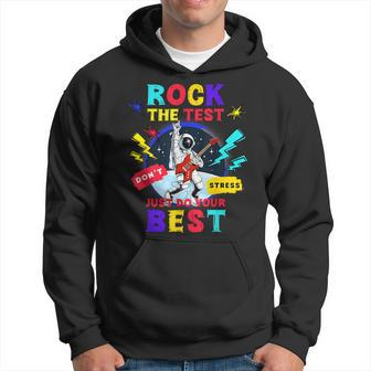 Rock The Test Dont Stress Testing Day 2024 Teachers Students Hoodie | Mazezy