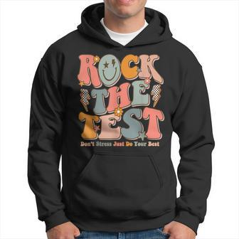 Rock The Test Testing Day Don't Stress Do Your Best Test Day Hoodie | Mazezy