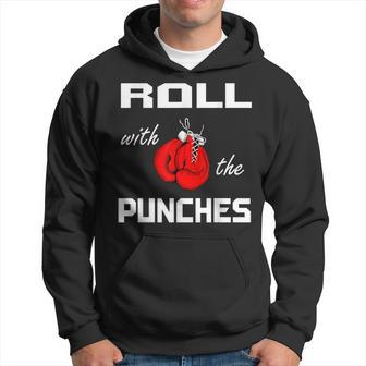 Roll With The Punches Boxing Gloves Hoodie - Monsterry UK