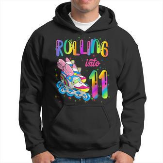 Rolling Into 11 Years Let's Roll I'm Turning 11 Roller Skate Hoodie - Thegiftio UK