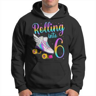 Rolling Into 6 Years Lets Roll I'm Turning 6 Roller Skates Hoodie - Monsterry