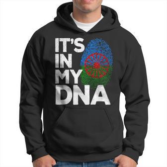 Roma Traveller Romani Flag Fingerprint Dna Distressed Hoodie - Thegiftio UK