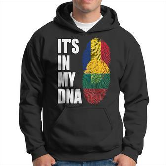 Romanian And Lithuanian Vintage Heritage Dna Flag Hoodie - Monsterry DE
