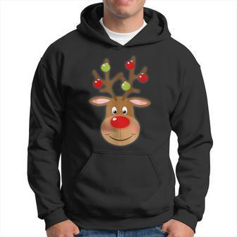 Rudolph Red Nose Reindeer Santa Christmas Hoodie - Monsterry