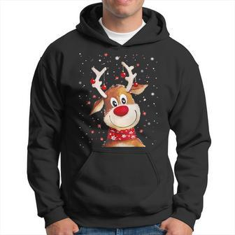 Rudolph Red Nose Santa Claus's Reindeer Hoodie | Mazezy
