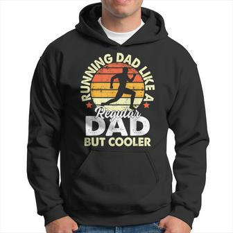 Running Dad Like Regular But Cooler Father's Day Men Hoodie - Monsterry