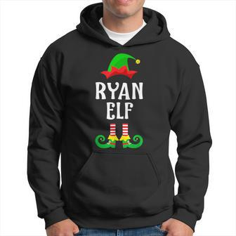 Ryan Elf Personalized Name Christmas Family Matching Hoodie - Seseable