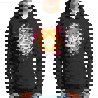 Sakura Animal Japonés Raza Perro Mascota Kawaii Shiba Inu Sudadera - Regaloses