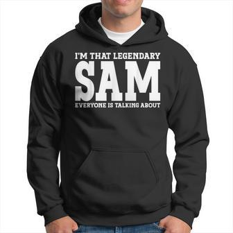Sam Personal Name Sam Hoodie - Monsterry