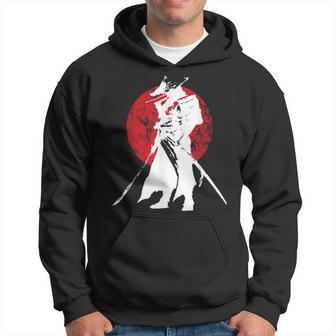 Samurai Warrior Sword Retro Japanese & Hoodie - Thegiftio UK