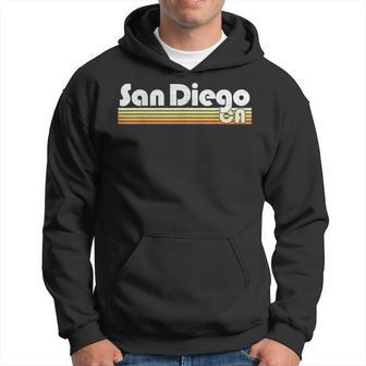 San Diego California Retro Style City Vintage Pride 70S 80S Hoodie - Monsterry UK