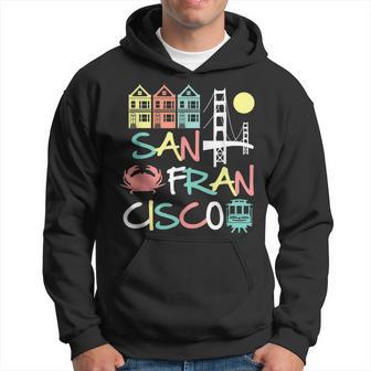 San Francisco Bridge Sf Icons Vintage California Dark Hoodie - Monsterry UK