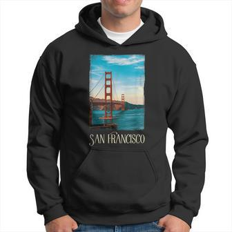 San Francisco Lover Golden Gate Love San Francisco Hoodie - Seseable