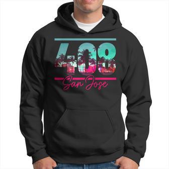 San Jose California Area Code 408 Vintage Retro Hoodie - Monsterry CA