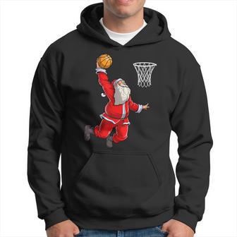 Santa Basketball Christmas Boys Slam Dunk Ball Sports Hoodie - Monsterry AU