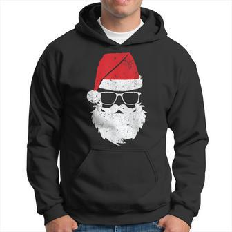 Santa Claus Beard Christmas Family Matching Pajamas Boys Men Hoodie - Monsterry