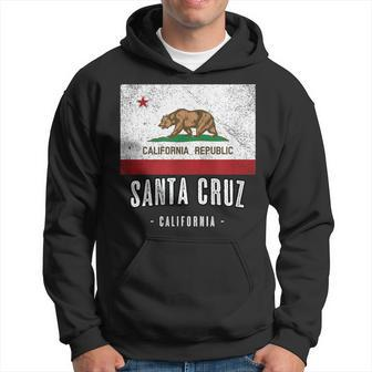 Santa Cruz California Cali City Souvenir Ca Flag Top Hoodie - Monsterry