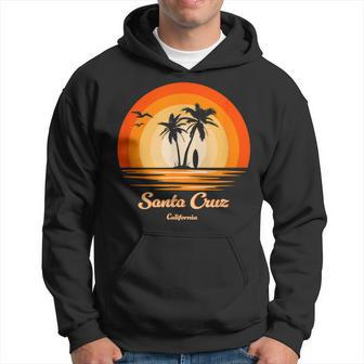 Santa Cruz California Vintage Retro Ca Surfing Hoodie - Monsterry