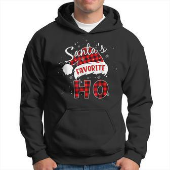 Santas Favorite Ho Christmas Santa Hat Xmas Pajamas Hoodie - Thegiftio UK