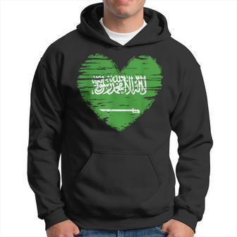 Saudi Arabia Heart Saudi Arabian Flag Ksa Pride Hoodie - Monsterry AU