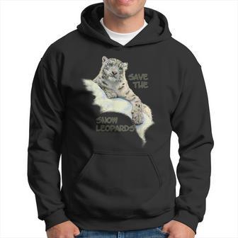 Save The Snow Leopards For Big Cat Lovers Hoodie - Thegiftio UK