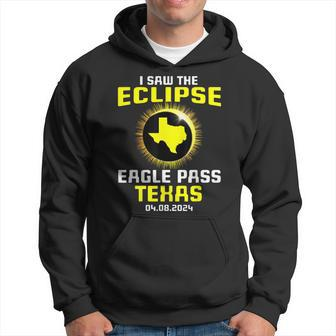 I Saw The Eclipse Eagle Pass Texas Total Solar Eclipse 2024 Hoodie - Thegiftio