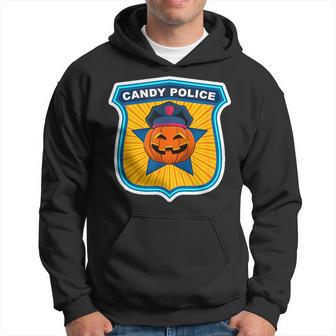 Scary Theme Party Candy Police Security Treat Inspector Team Hoodie - Monsterry UK