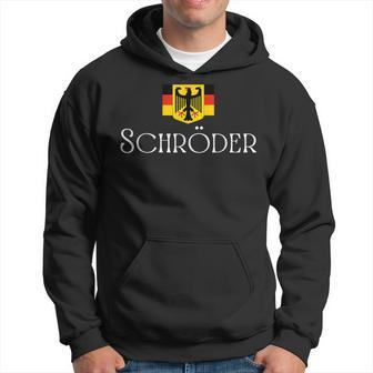 Schröder Surname German Family Name Heraldic Eagle Flag Hoodie - Seseable