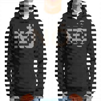 Schwarzes Hoodie mit NÖ Aufdruck, Lustiges Statement Tee - Seseable