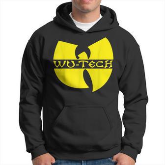 Schwarzes Wu-Tang Logo Hoodie, Hip-Hop Fanbekleidung - Seseable