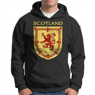 Scotland Coat Of Arms & Scottish Rampant Lion Hoodie - Thegiftio UK