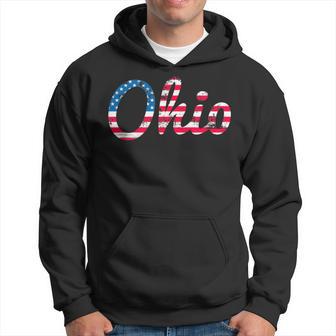 Script Ohio Usa Pride Stars And Stripes Flag Hoodie - Monsterry