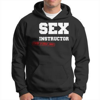 Sex Instructor First Lesson Free Stag Hoodie - Monsterry