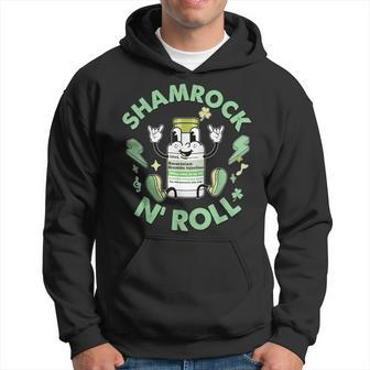 Shamrock N' Roll Green Icu Nicu Propofol Nurses St Patrick Hoodie - Monsterry