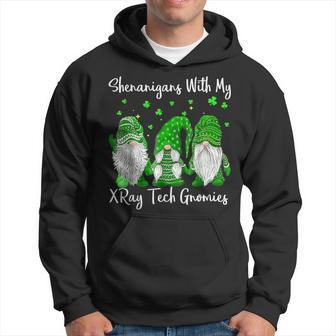 Shenanigans With My Gnomies St Patrick's Day Xray Tech Hoodie - Seseable