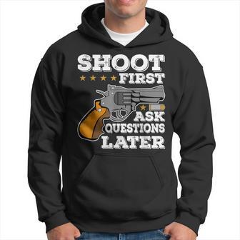 Shoot First Ask Questions Later Hoodie - Monsterry AU