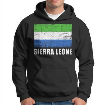 Sierra Leone Flag Grunge Country Flag Sierra Leone Hoodie - Monsterry AU