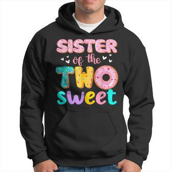 Sister Of The Two Sweet Donut Birthday Family Theme Girl Hoodie - Thegiftio UK